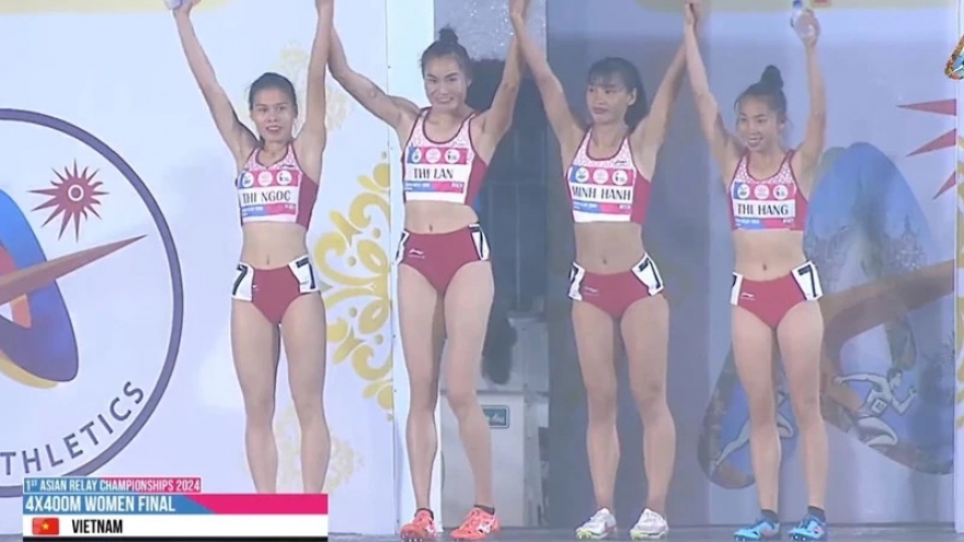 Vietnamese athletes win gold medal at 2024 Asian Relay Championship